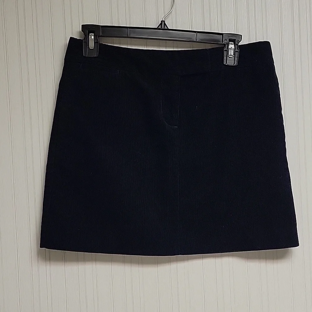 J Crew navy corduroy mini skirt sz 4. School uniform academia preppy